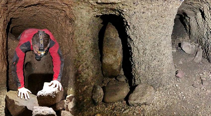 Kayseri'de yeraltı şehri bulundu, turizme kazandırılacak!