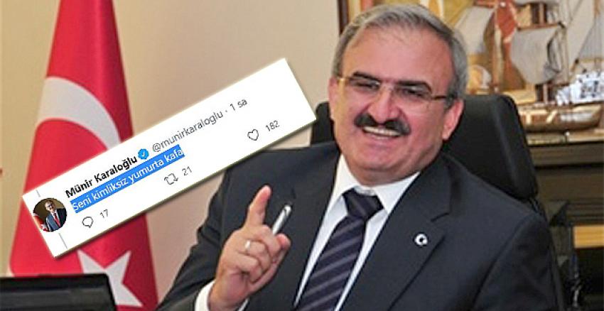 Antalya Valisi Karaloğlu'ndan vatandaşa: ''Kimliksiz yumurta kafa''