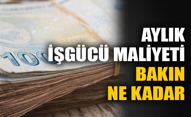 Konaklama sektöründe aylık iş gücü maliyeti ne kadar ?