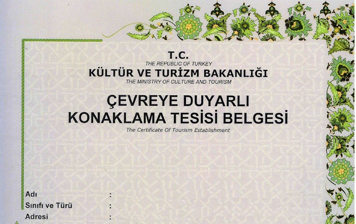 Kültür ve Turizm Bakanlığıʹndan çevreci otellere büyük destek