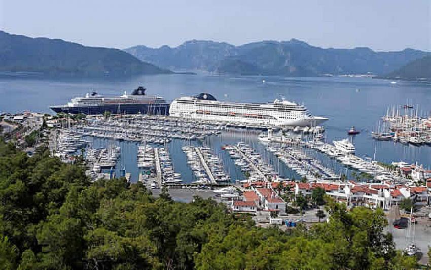 Kruvaziyer turizmindeki hareketlilik Marmaris'e de yaradı