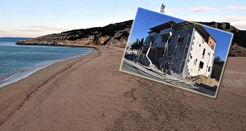 Muhtar bunu yaparsa! Sit alanından aldığı kumu otel inşaatında kullanmış