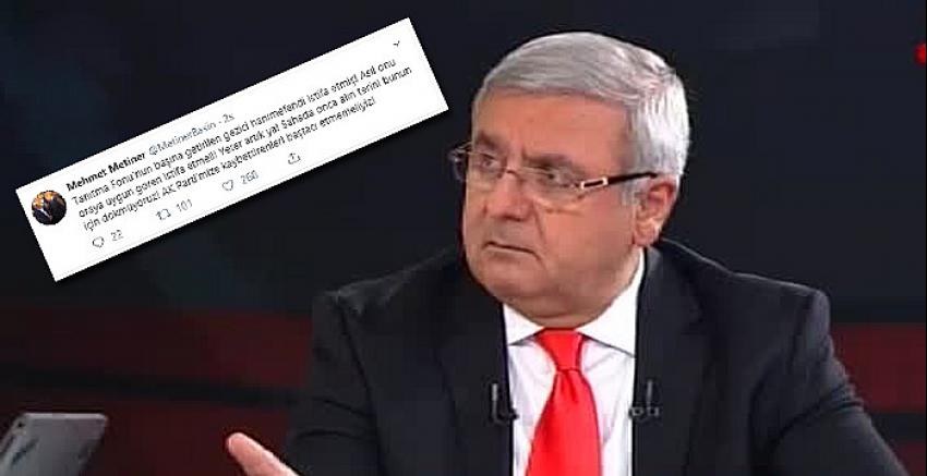 AK Partili Metiner'den Bakan Ersoy'a istifa çağrısı