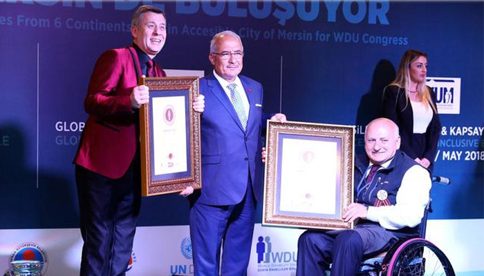 Mersin dünya çapında Erişilebilir Kent ve Turizm Merkezi ilan edildi