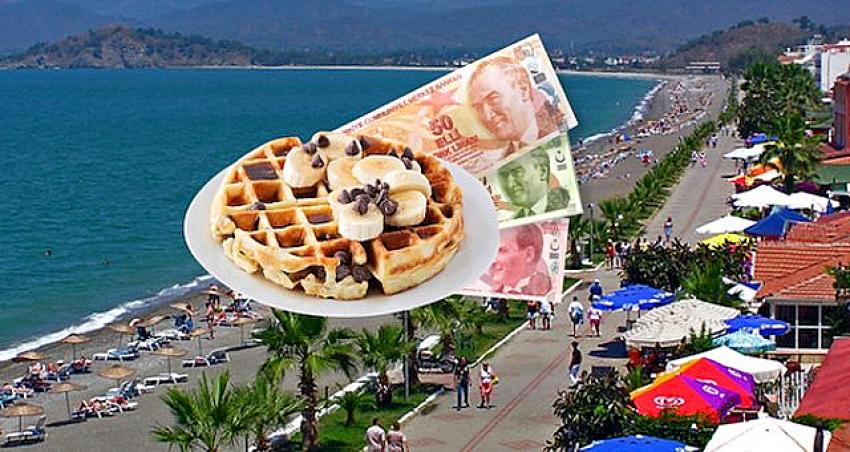 Ölüdeniz'de waffle isyanı! Yerli turiste 80 TL'ye satılıyor