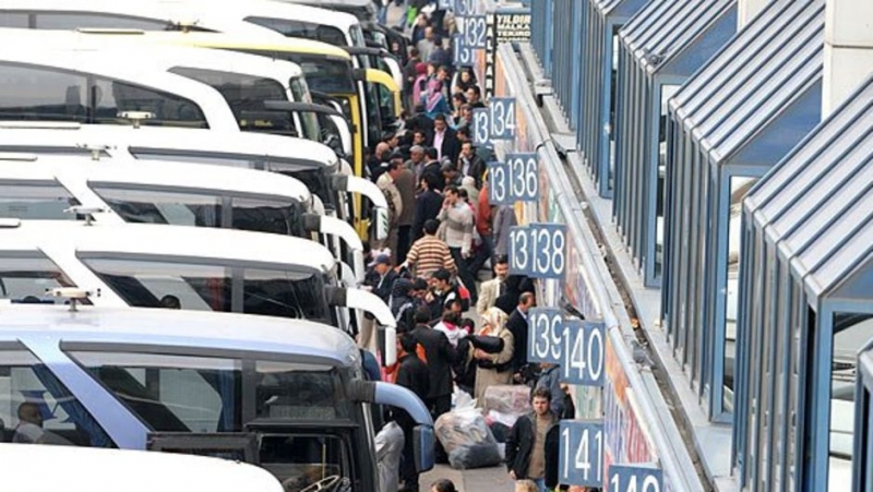 Otogarlarda bayram bereketi