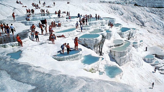 Pamukkale ziyaretçi rekoru kırdı