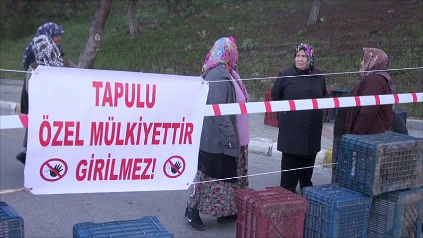 Pamukkale yolu köylüler tarafından kapatıldı!