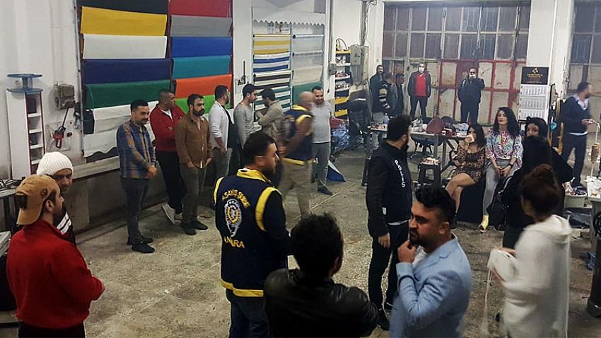 Yasakları hiçe saydılar! Pavyona çevirdikleri depoda basıldılar