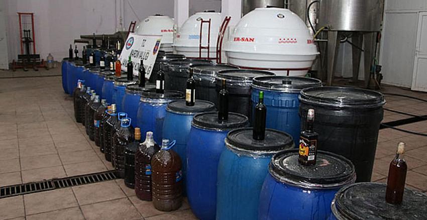 Tam 117 ton 800 kilo sahte içki! Yılbaşında otellere vereceklerdi