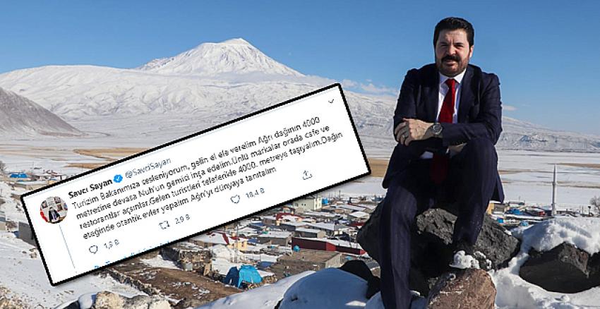 Ağrı Belediye Başkanı Sayan'dan Bakan Ersoy'a çağrı!