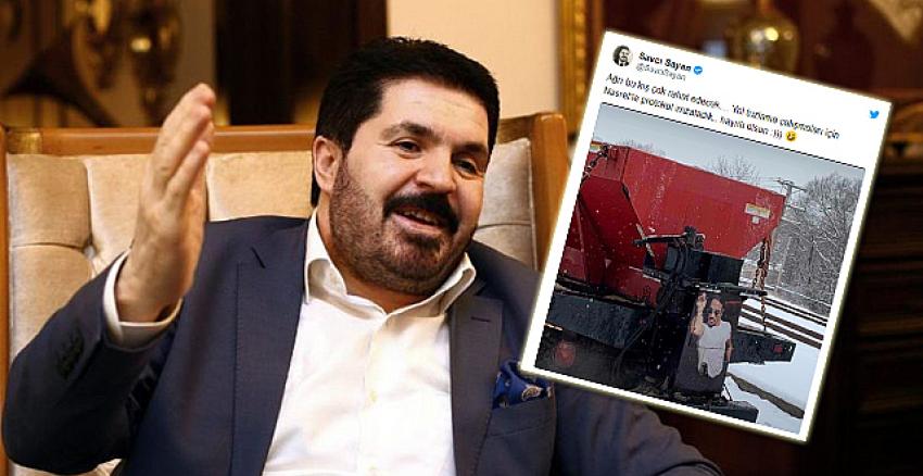Ağrı Belediye Başkanı Savcı Sayan'dan Nusret'e gönderme! Tuzlama için...