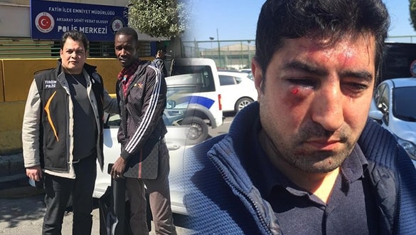 Senegalli turist şikayet etti! Meslektaşları taksiciyi linç etti