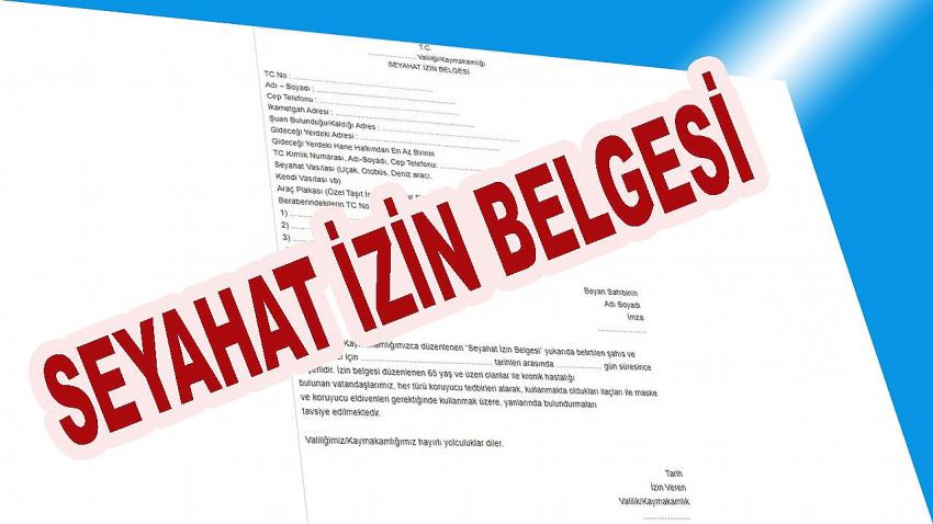 Seyahat İzin Belgesi ile ilgili önemli gelişme