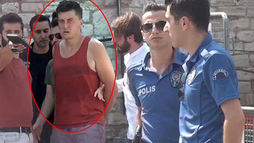 Rus turist Taksim'i birbirine kattı!