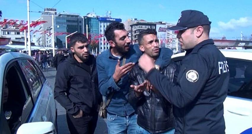 Taksim'de sahte parayla alışveriş yapan turist yakayı ele verdi!