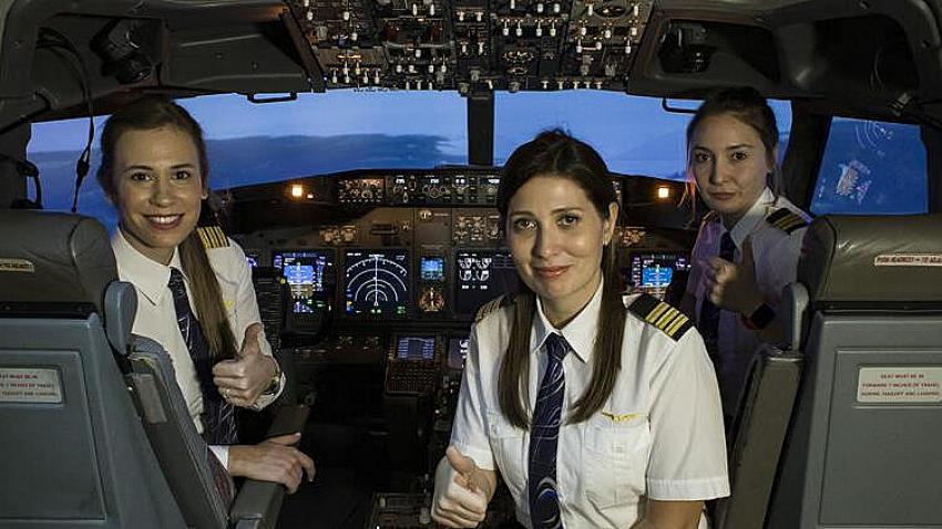 THY, kadın pilot sayısında rekor kırdı