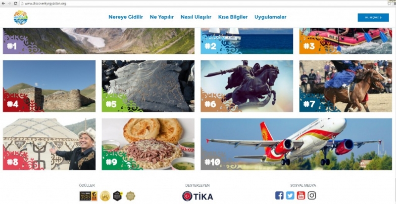 Tika, Kırgızistan turizmini dünyaya tanıtıyor