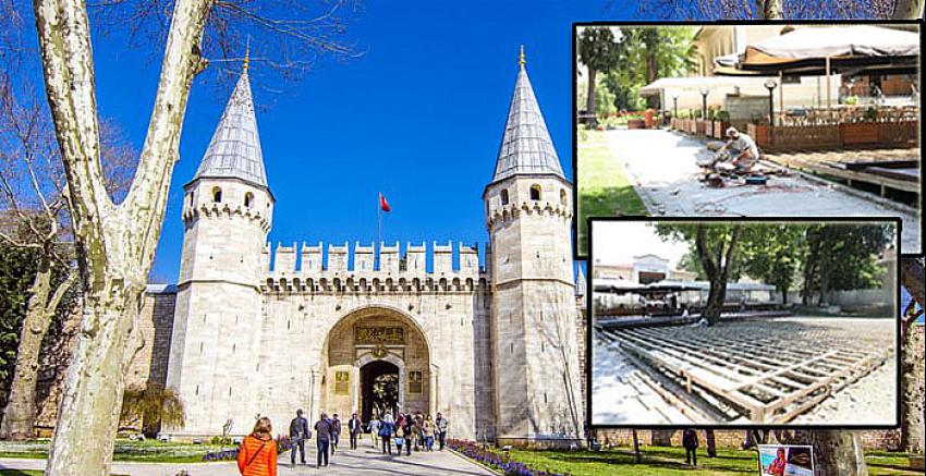 Cumhuriyet tarihinin ilk müzesi Topkapı Sarayı'nda tepki çeken restoran inşaatı!