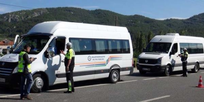 Tur midibüslerinin denetimleri sıklaştırıldı