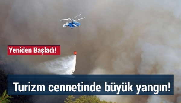 Turizm cenneti yanıyor: yollar kapandı