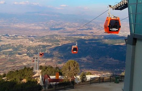 Türkiyeʹnin en uzun teleferik hattı kuruluyor