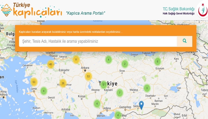 Türkiyeʹnin şifalı su bilgileri internet ortamında