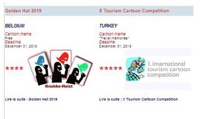 Uluslararası Turizm Karikatürleri Yarışması’na 5 yıldız verildi!