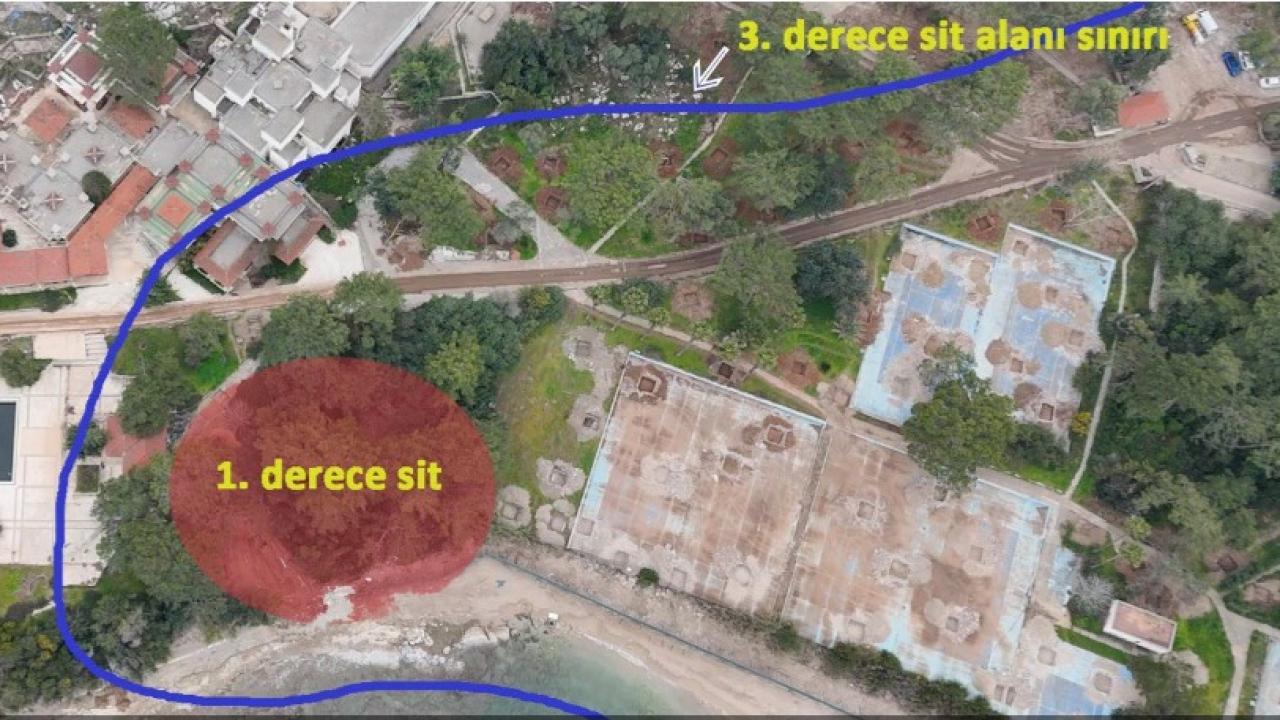 Otel arazisinde gizemli arkeolojik sondaj!