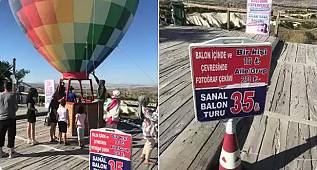 Kapadokya'da balon turu yabancıya güzel! Vay garibim yerlilerim vay